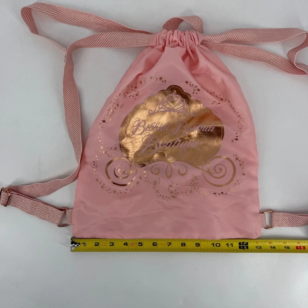 Disney‎ Bibbidi Bobbidi Boutique Drawstring Backpack Pink Princess Bag